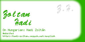 zoltan hadi business card